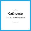 cathouse แปลว่า?, คำศัพท์ภาษาอังกฤษ cathouse แปลว่า ซ่อง, บ้านที่ทำเป็นซ่องโสเภณี ประเภท N หมวด N