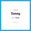 ทันสมัย ภาษาอังกฤษ?, คำศัพท์ภาษาอังกฤษ ทันสมัย แปลว่า toney ประเภท ADJ หมวด ADJ